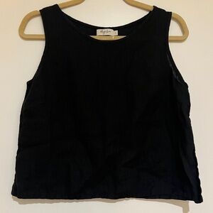 Black Sleeveless Top by Magic Linen